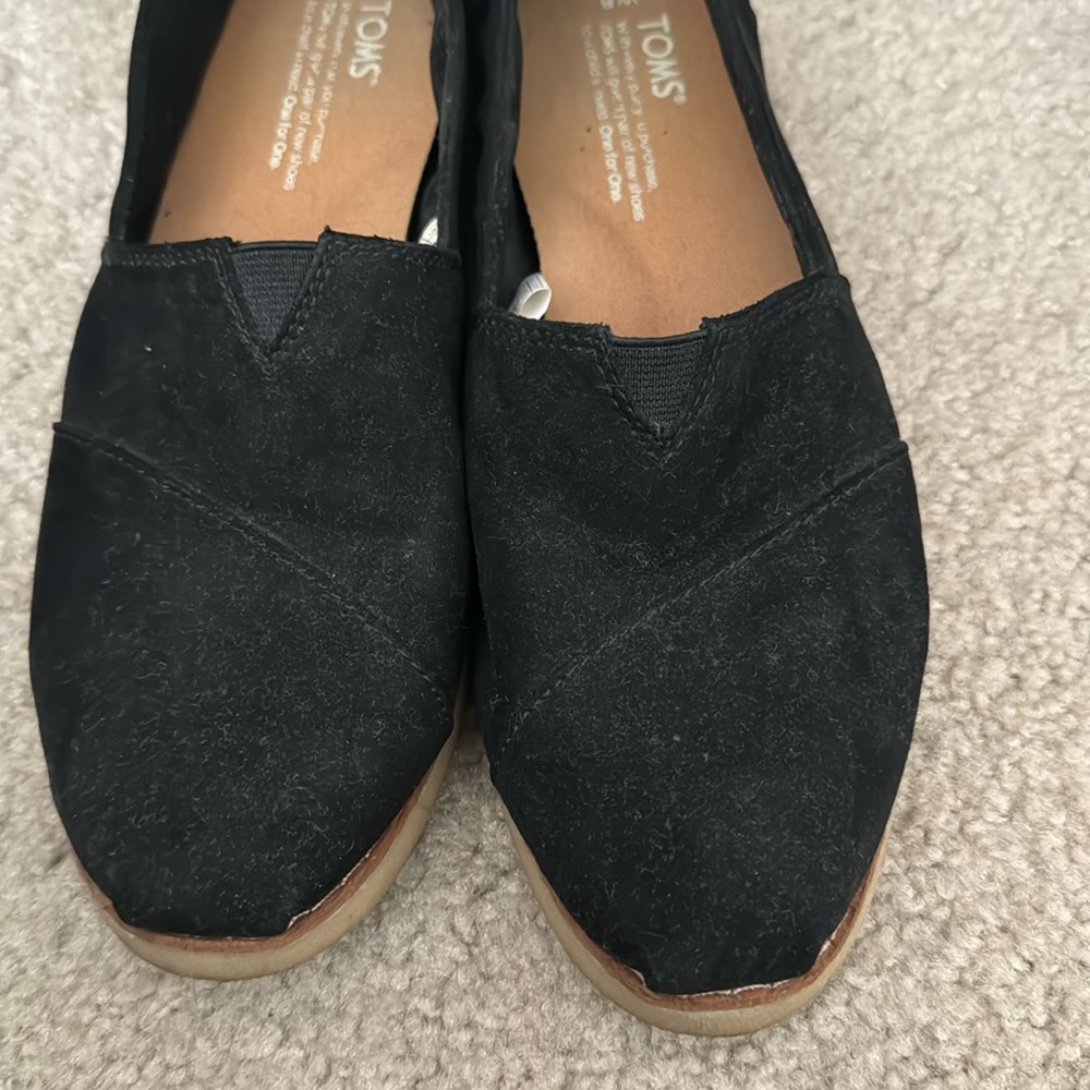 Suede Toms black